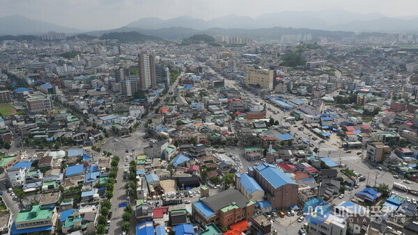 제천 시내 항공사진(제천시)